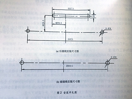 gl-15、25反時限過流繼電器安裝開孔圖