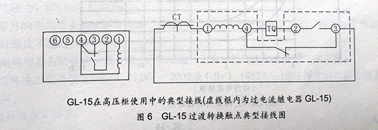 gl-15、25反時限過流繼電器接線圖