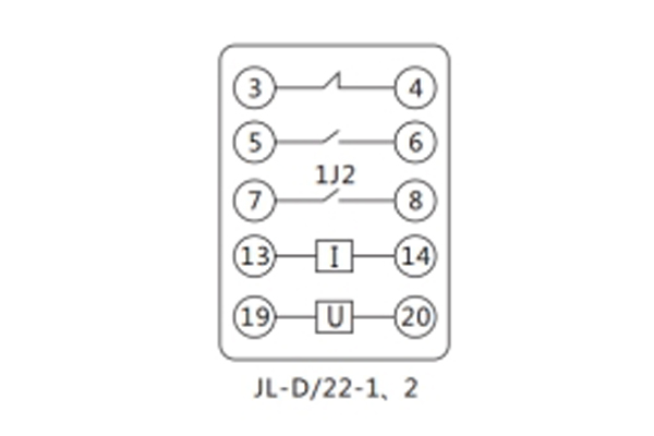 JL-D/22-2接線(xiàn)圖
